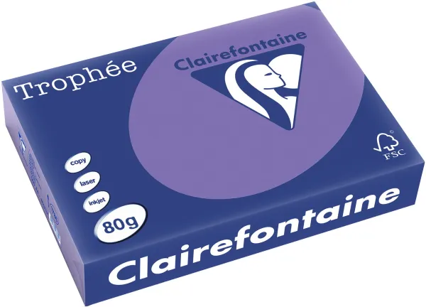Q-connect Trophee Copy Paper A4 80g strong purple 500 sheets