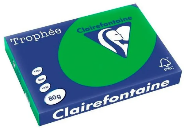 Q-connect Trophee Copy Paper A3 80g strong green 500 sheets